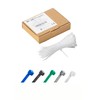 Haus Projekt White 100x2.5mm Small Cable Ties, 100pcs Premium Industrial