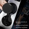 Carbon Car Cup Holder Coaster, Carbon Fiber Embedded Coaster, Non-Slip