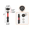 5pcs TEURSA ® Magnetic Drywall Screw Setter Bits – Adjustable