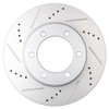 BRAKEUS 4 Lugs Front Rear Brake Rotors and Pads Kits