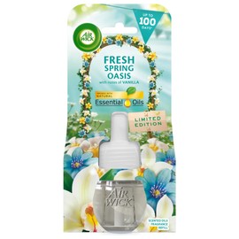 Air Wick |Fresh Spring Oasis|Plug In Electrical Air Freshener Refills| 19ml |Pack of 1 |Lasts up to 100 days