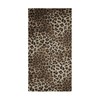 COVASA Brown Leopard Hand Towels for Bathroom,2 Pack Black Cheetah