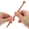 STOBOK 12pcs Heart-Shaped Metal Ballpoint Pens Rose Gold Pen Portable