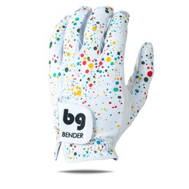 BG Bender Golf Glove | Wear On Left | (Paint Splatter, Mens Small)