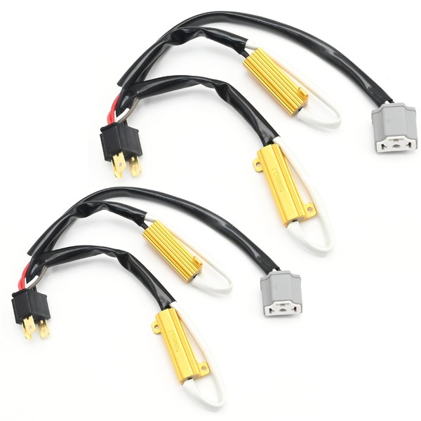 Hoypeyfiy H4 9003 LED Load Resistor Kit, Anti-Flicker Error Decoder