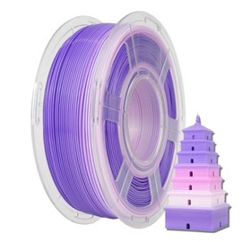 SUNLU PLA Rainbow Filament Silk PLA+ Rainbow Filament 3D Printer Filament Multicolor 3D Printer Filament for Easter, Christmas & Small Business (Smooth Color Change 8m/Color, 1kg 330m:_Rainbow-03