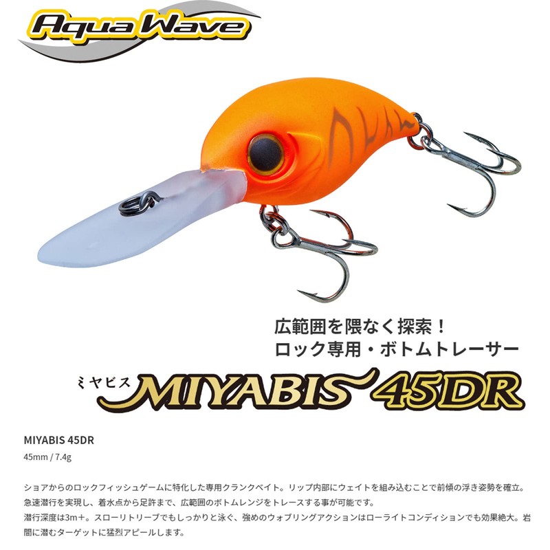Cormoran AQA MIYABIS 45DR #A128 Kinkro 45mm