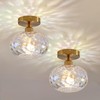 Luafac Vintage Glass Flush Mount Ceiling Light - 2 Pack，7.9