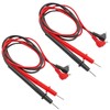 Waziaqoc 2 pares de cables de prueba para multímetro de
