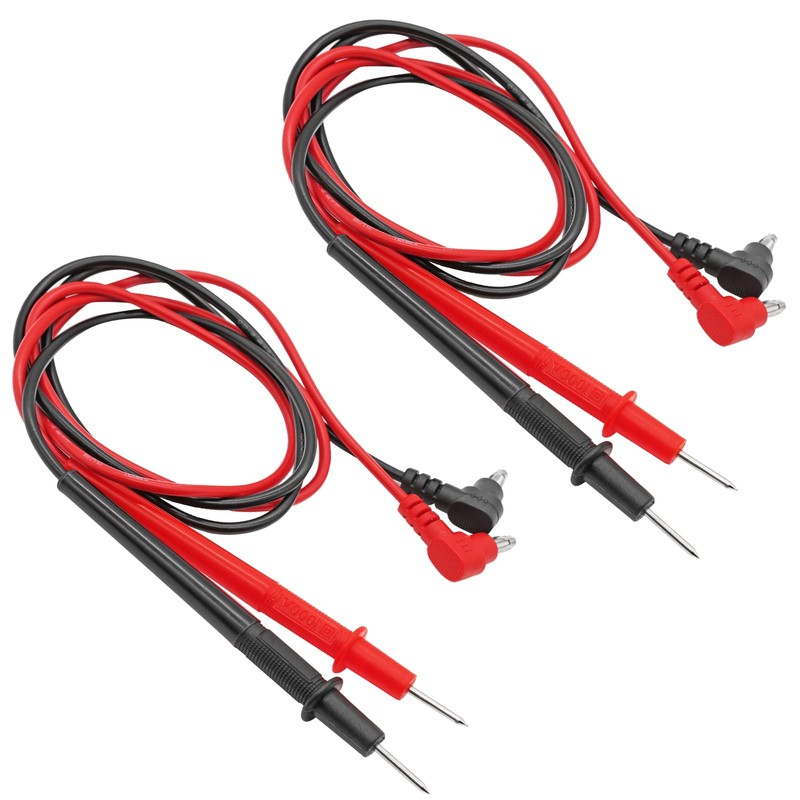 Waziaqoc 2 pares de cables de prueba para multímetro de