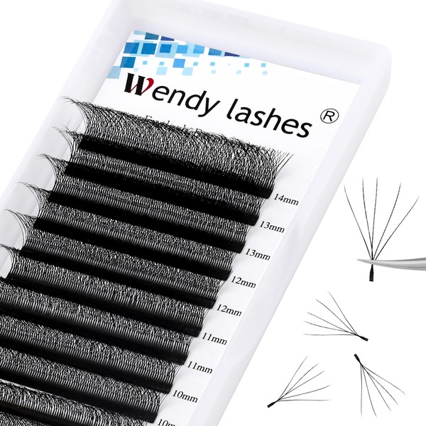 W Lash Extensions 5D Premade Fans Volume Lashes Mix8-14 0.07mm