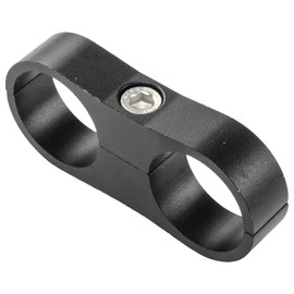 JEGS Line Separator | 1 Inch ID x 1 Inch ID | 2.75” Long x 0.49” Wide x 1.21” High | Black Anodized Aluminum | 2-Piece Design With 3/16” Allen Head Bolt | 0.562” Between Lines | 1 / Pkg
