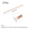 MECCANIXITY 4mm Diameter 200mm Length Solid Copper Round Rod Lathe
