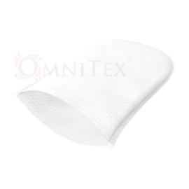 50x Omnitex Disposable Dry Body Cleansing Wash Gloves | Soft & Thick | Curved Ergonomic Design | Use with Body Wash or Water to Clean & Exfoliate | Incontinence, Bed Bath or Outdoors | 1x 50pk