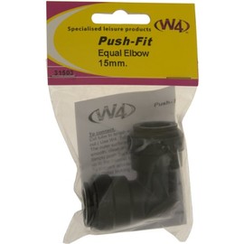 W4 Push Fit Equal Elbow Connector - Black