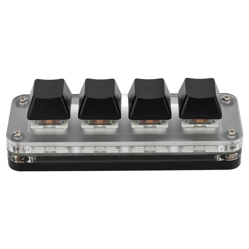 Mini 4 Key Gaming Keyboard Mechanical Keypad Type C to