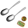 Serving Spoon and Slotted Spoons Made of Stainless Steel, Pack
