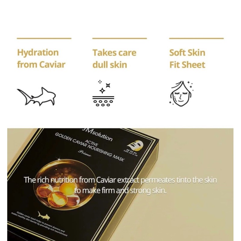 JMsolution - Active Golden Caviar Nourishing Mask 30ml - 10