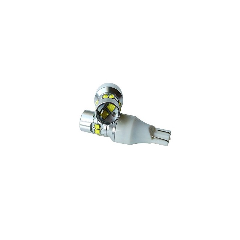 [E – Auto Fun] Set of 2 T10/T16 LED W Class. 10 X Osram Chip