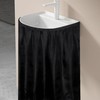 Fabric Sink Skirt for Pedestal Sinks – Waterproof Under Sink