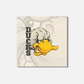 Unbranded Duck Face Animal 4'' X 4'' Square Wooden Coaster