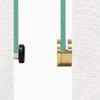 Ackron Mirror Brackets, 4Pcs Aluminum Wall Mount, Gold, 5-11mm Thick