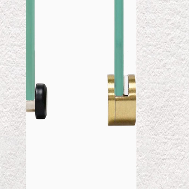 Ackron Mirror Brackets, 4Pcs Aluminum Wall Mount, Gold, 5-11mm Thick