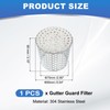 PATIKIL Gutter Guard Filter 3.5"-3", PVC Termination Cap Mesh Screen