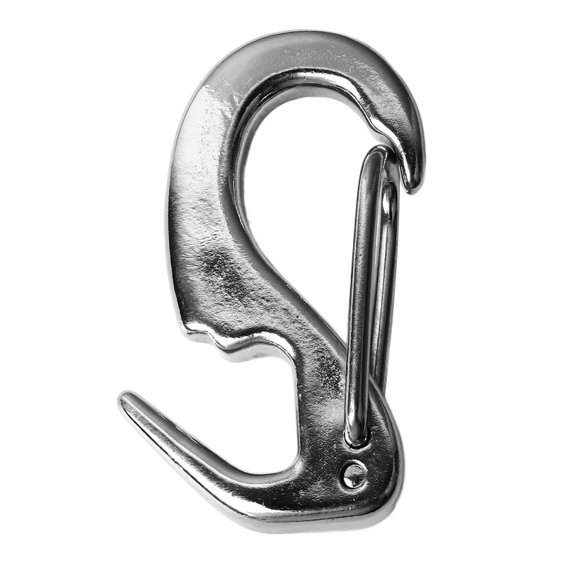 2 Pcs Stainless Steel Spring Hook 65mm Rust Prevention Spring