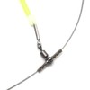 High-Strength 49 Strands Steel Surf Fishing Rigs with 2 Hooks,Saltwater
