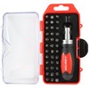 Dekton 37pc Stubby Ratchet Screwdriver And Bit Set - 3