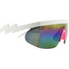 ShadyVEU Semi Rimless Neon Rainbow Mirrored Lens Sports Performance Sunglasses