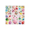 6 Sheets Easter Egg Window Clings,Cute Bunny Ears Window Decor,Spring