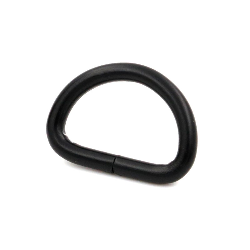 Wuuycoky 1" Inner Diameter Black D Rings Buckles D-ring Non-welded