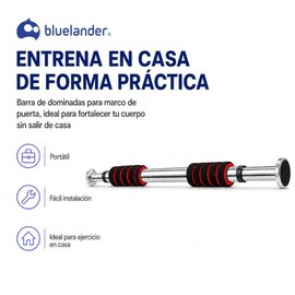 hanylish Barra de dominadas para Marco de Puerta, Facil Instalación e Ideal para Hacer Ejercicio en Casa, Portatil