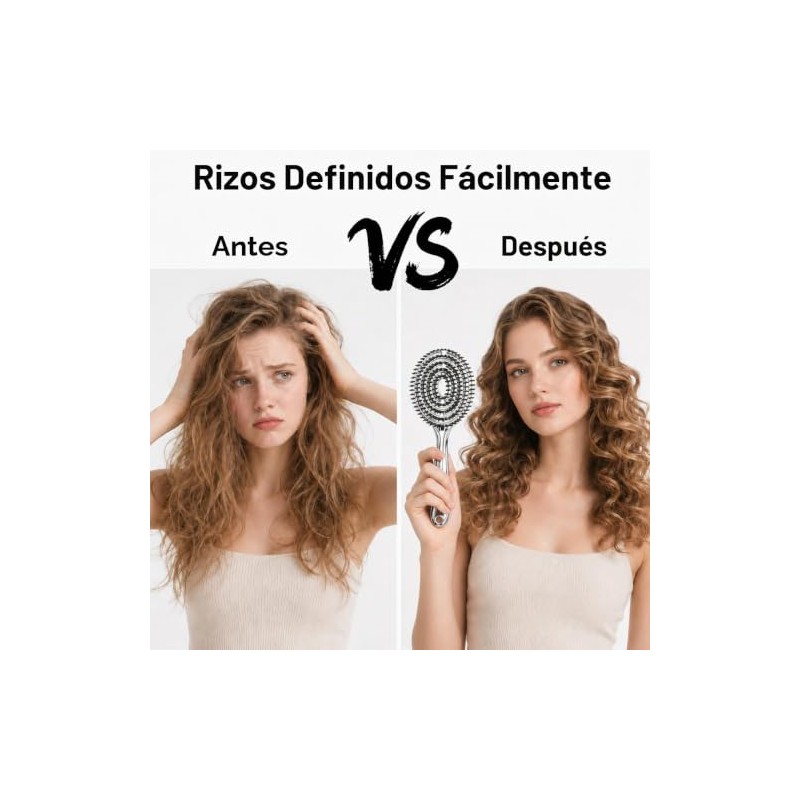 Keuf Cepillo Desenredante Anti Frizz con Cerdas Mixtas para Cabello