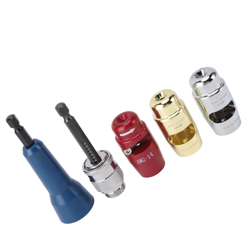 Wire Stripping and Twisting Tool Aluminum Portable Drill Wire Stripper