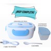 Lonchera Eléctrica Portátil Thermoflex 1.05 Litros para Hogar/Oficina (Azul Claro)