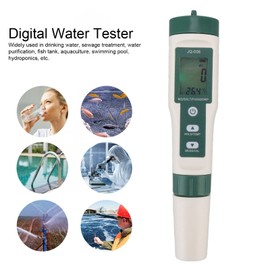 Digital PH Meter, 10 in 1 Bluetooth Water Tester PH TDS SALT SG ORP EC Hydrogen Resistance Temperature Nutrient Monitoring Pen for Drinking Water, Pool, Aquarium, Aquarium, Hydropon