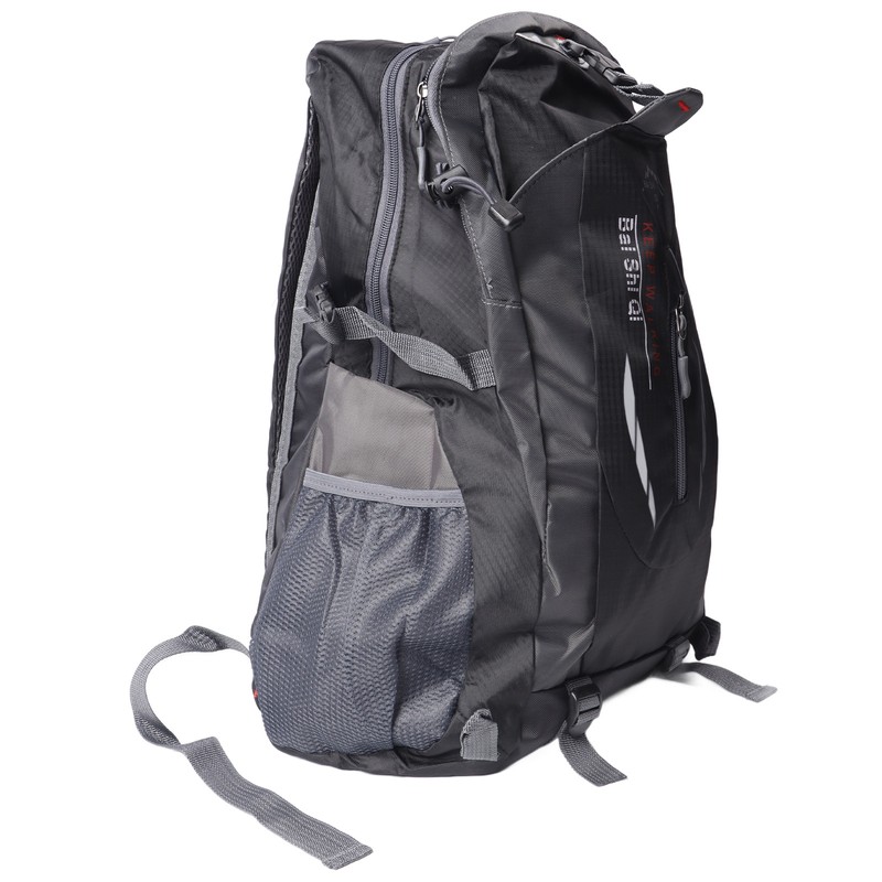 Black Outdoor Backpack Nylon Lightweight Water Repellent Hiking Sports Backpack