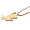 RAIDIN 18K Gold Silver Plated Stainless Steel Cute Animal Frog