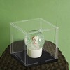 sourcing map Acrylic Clear Display Case for Collectibles Self-Assemble Display