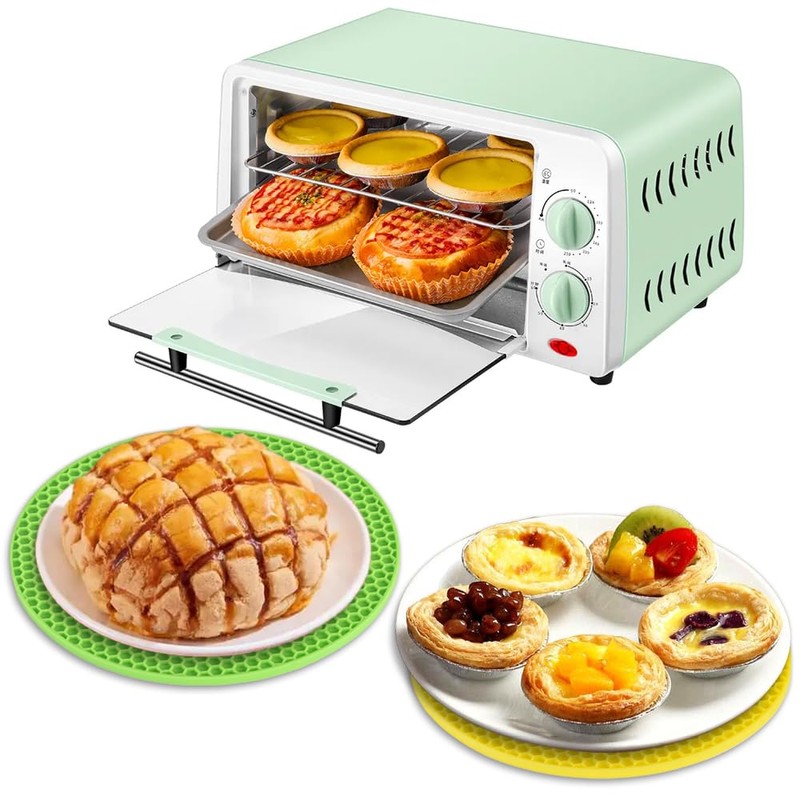 homEdge Silicone Trivets Mat, 6 Packs Multipurpose Non Slip Heat