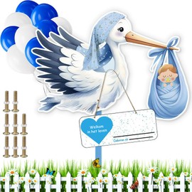 Rattling Stork Set for Birth Baby, Baby Birth Rattling Stork Set, Kazaigou Stork Birth for Outdoors, Rattling Stork for Birth Outdoor, Wooden Stork for Birth, Stork Birth Stork for Outdoor Use