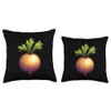 Rutabaga 16 Bit Pixel Art Throw Pillow