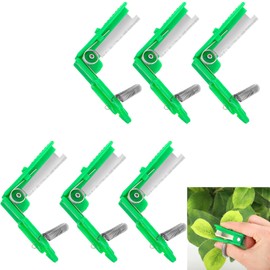 Lasnten 6 Pcs Gardening Thumb Knife Finger Knife Fruit Picker Garden Finger Cutter Picking Herb Snips Bonsai Pruning Scissors for Trimming Plants Farm Garden Orchard Pinch Beard Hand Tools