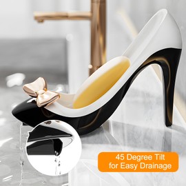 EOFJRUC Creative High Heel Soap Holder, Suction Cup Soap Dish with Drainage, No Drilling Required, Elegant & Practical Bathroom Soap Organizer, Multi-Scene Use