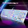 YSCP Typewriter Style Mechanical Gaming Keyboard RGB Backlit Wired with