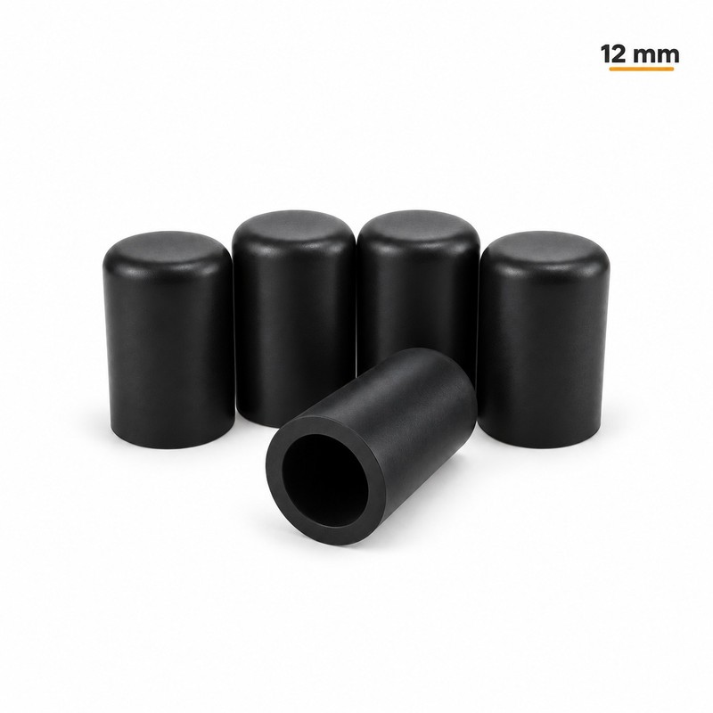 Silicone Vacuum Caps – 5-Pack Black Blanking Plugs for Engine