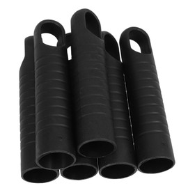Beavorty 6pcs Handle Head Grip Broomstick Sweeping Broom Handle Grip Mop Head Caps Mop Handle Replacement Mop Handle End Cap Mop Handle End Sleeve Sweeping Broom Replacement Grip Black Pp